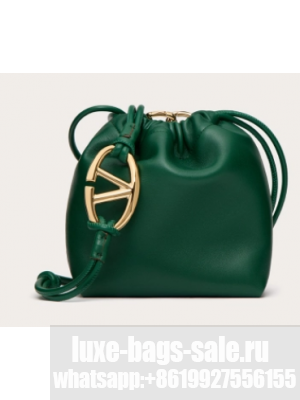 VALENTINO MINI VLOGO POUF Sheepskin WP0AC3Z green