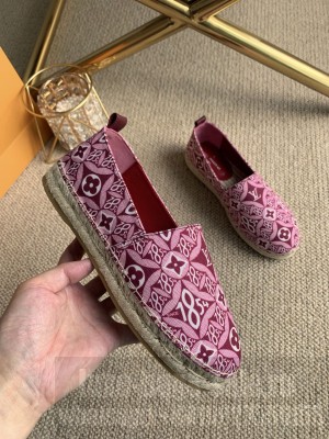 LOUIS VUITTON 1A8D4N SINCE 1854 STARBOARD FLAT ESPADRILLE UNISEX BORDEAUX