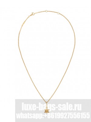 Celine Women's Triomphe Solitaire Necklace In Brass With Gold Finish Golden