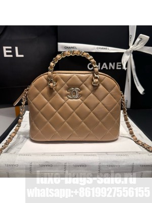 CHANEL SMALL SHOPPING BAG AS5130 Dark Beige