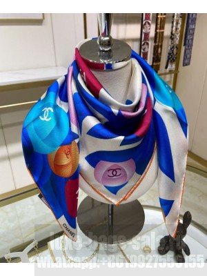 Chanel Women's Square Scarf White