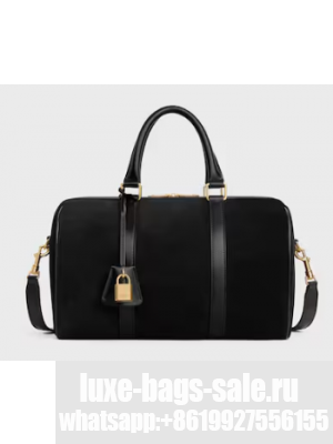 Celine BOSTON IN SUEDE CALFSKIN 119573 black