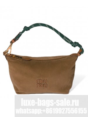 Miu Miu Corduroy Pouch 5NE841 Apricot