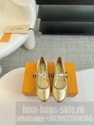 Louis Vuitton Romy Flat Ballerina Gold