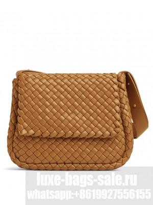 Bottega Veneta Cobble Shoulder Bag 709418 Coffee