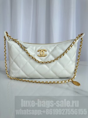 Chanel small HOBO BAG AS5528 white