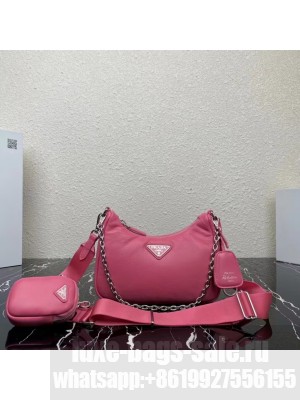 Prada Padded nappa-leather Prada Re-Edition 2005 shoulder bag 1BH204 pink