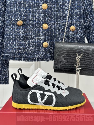 Valentino Garavani Chromathon sneaker in perforated nappa Black 2025