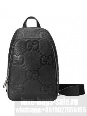 Gucci Jumbo GG Crossbody Bag 766937 Black