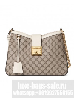 Gucci Padlock GG Medium Shoulder Bag 795113 Cream