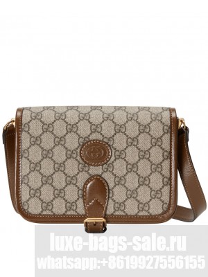 Gucci Mini shoulder bag with Interlocking G 671620 Coffee