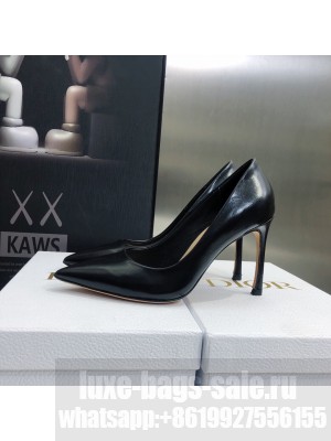 Dior Brushed Calfskin Essence 9.5cm Pumps Black 2022 Collection