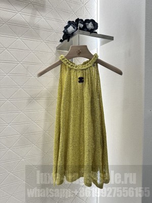 Chanel Knitted Top Yellow