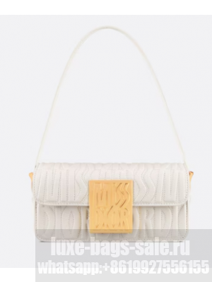 Miss Dior Flap Bag Quilted Miss Dior Allover Calfskin M2610UB Latte