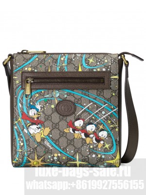 Gucci x Disney Donald Duck messenger bag Dark Coffee