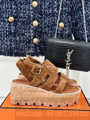 Hermes Havane 30 sandal suede brown