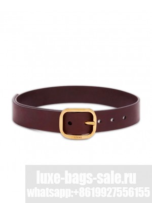 Loewe Rounded Soft Belt In Classic Calfskin Mauve
