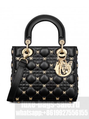 Christian Dior Small Lady Dior Bag Black