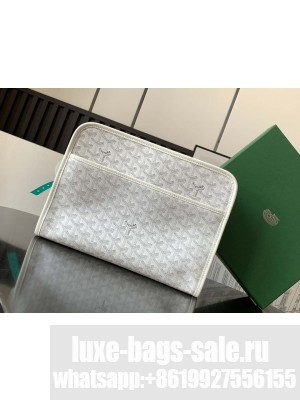 Goyard Jouvence GM Toiletry Bag White