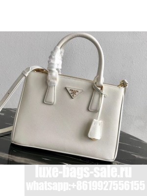 Prada Galleria Small Saffiano Leather Bag 1BA863 White