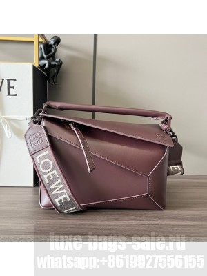 Loewe Puzzle Bag Leather 052239 wine