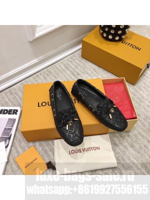 LOUIS VUITTON 1A3V37 GLORIA FLAT LOAFER Patent Monogram canvas 2021 Collcetion Black