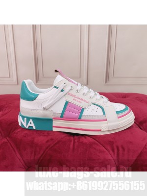 DOLCE & GABBANA UNISEX CALFSKIN 2.ZERO CUSTOM LOW-TOP SNEAKERS WITH CONTRASTING DETAILS 2022 COLLECTION 07