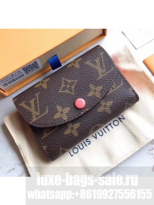 Louis Vuitton Monogram Canvas Envelop Rosalie Coin Purse M62361 Pink 