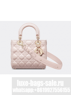 SMALL LADY DIOR MY ABCDIOR BAG Cannage Lambskin M0538ONG Powder Pink