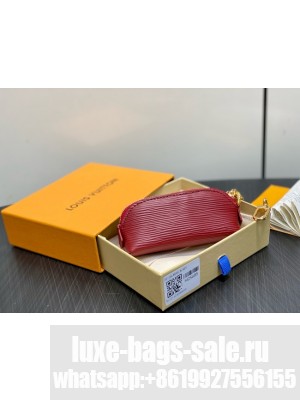Louis Vuitton NEW Cosmetic Lipstick Pouch M25694 burgundy