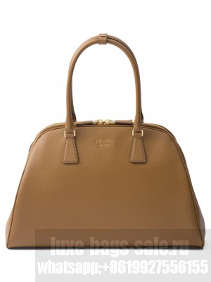 Prada Large Saffiano Leather Bag 1BG524 Coffee