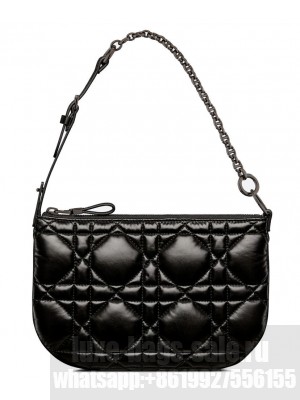 Christian Dior Mini Dior Caro Tulip Bag Black
