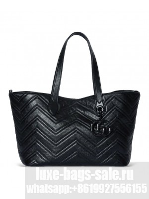 Gucci GG Marmont Medium Tote Bag Black