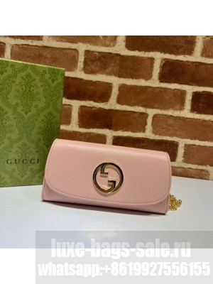 GUCCI BLONDIE WALLET ON CHAIN 725215 pink