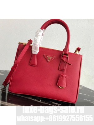 Prada Galleria Small Saffiano Leather Bag 1BA863 Red