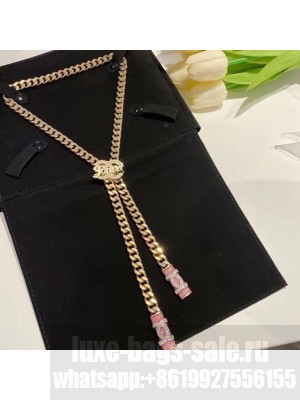 Chanel Forever Long Necklace Lilac Purple Spring/Summer 2021 Collection 01