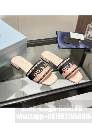 Prada Fabric Flat Slide Sandals 06 2022 Collection