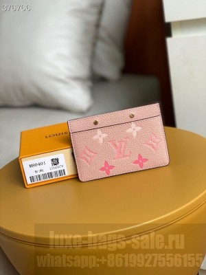 Louis Vuitton Mini Pochette Accessories 12cm Monogram Empreinte Leather Spring/Summer 2021 Collection M80401, Bouton de Rose Pink