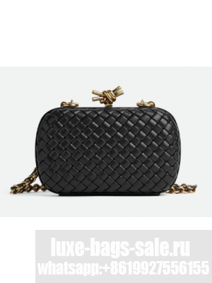 Bottega Veneta Knot With Chain 776662 black