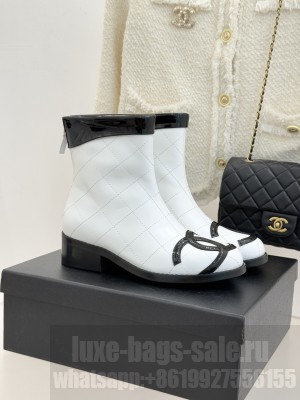 Chanel Quilted CC Lambskin Ankle Boot 02