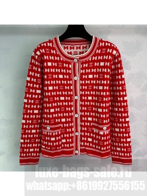 Chanel Wool Cardigan  Red 2024