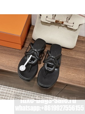 Hermes Gipsy sandal 2023 Collection black