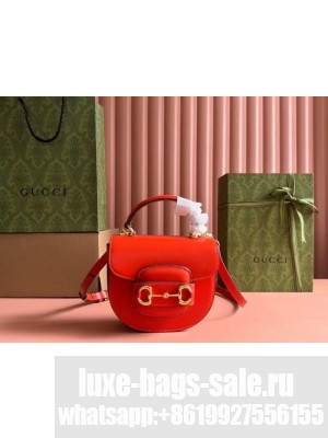GUCCI HORSEBIT 1955 MINI TOP HANDLE BAG 781387 Orange