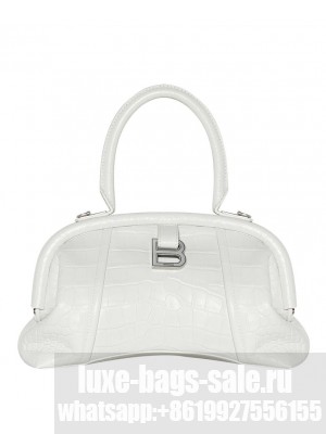 Balenciaga Editor Small Bag Crocodile Embossed