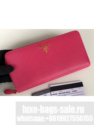 Prada Leather Zip Around Wallet 1ML506 07