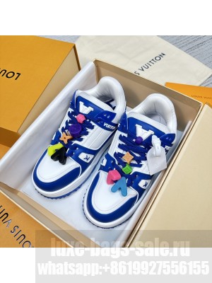 Louis Vuitton Unisex LV Trainer Maxi Blue Sneaker