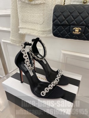 Aquazzuea 9cm Love Link Black Sandal 2022 Collection