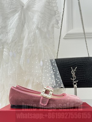 Roger Vivier Rhinestone Buckle Babies flat 06