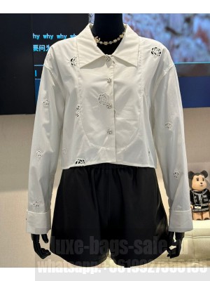 Chanel Women's Cropped Shirt White