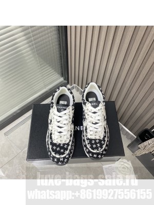Chanel G39597 Suede Calfskin White & Black 2023SS